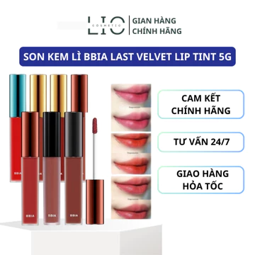 Son kem lì Bbia Last Velvet Lip Tint 5.5g bền màu, chất son mịn nhẹ