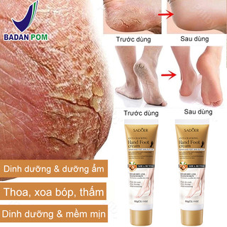 Kem Dưỡng Gót Chân Giảm Nứt Gót Chân Chai Sần Dưỡng Da Chân Và Tay Mềm Mịn SADOER Bơ Hạt Mỡ 60G