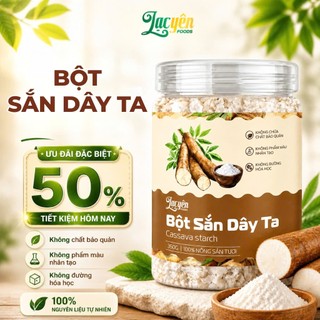 Combo 3 Hũ Bột Sắn Dây Lạc Yên Foods Kèm Quà Tặng Túi Vải Lạc Yên