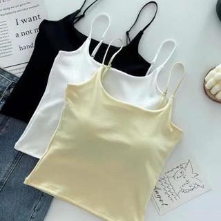 (HÀNG QC L1) Tặng kèm móc - Áo hai dây thun lạnh basic có mút ngực #1001 ATH785