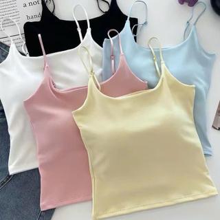 (HÀNG QC L1) Tặng kèm móc - Áo hai dây thun lạnh basic có mút ngực #1001 ATH785