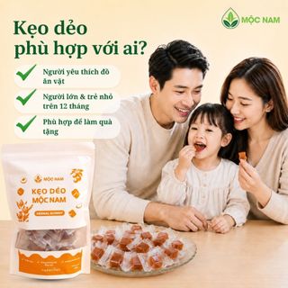 (Mua 1 Tặng 1) Kẹo dẻo actiso Mộc Nam Traphacosapa thuần chay hương đào cho bé và người lớn