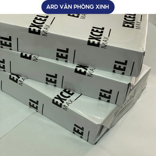 Combo 5  ram giấy photo excel max a4 70gsm 80gsm,  giấy in photocopy trắng mịn nhập khẩu