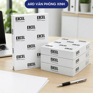 Combo lốc giấy photo excel max a4 70gsm 80gsm,  giấy in photocopy trắng mịn nhập khẩu indo  E2