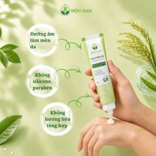 Kem dưỡng ẩm Mộc Nam cám gạo chanh leo - Dưỡng da mềm mại, trắng sáng, chống lão hóa (50g)