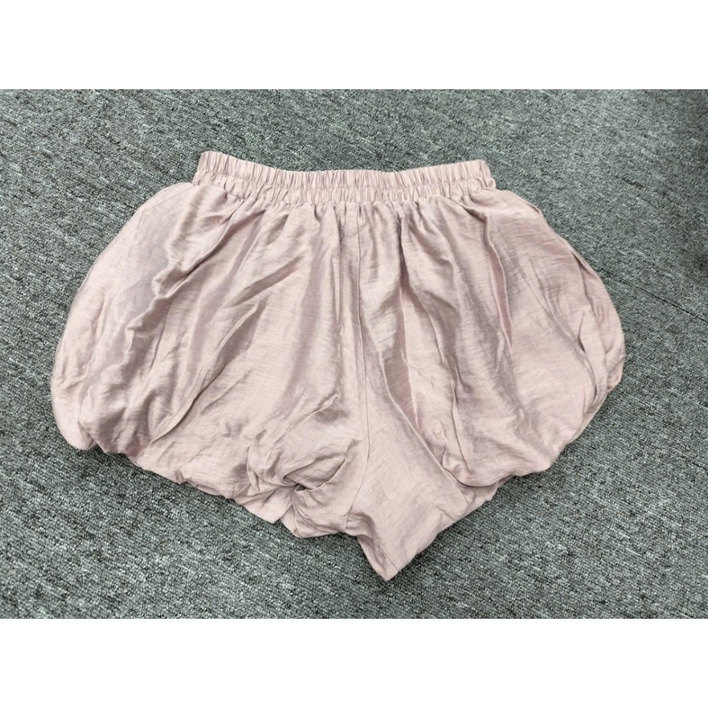 Quần Short Bí Ngô Nữ Cạp Chun Form Bồng - Quần Đùi Bo Gấu Vải Mềm Phong Cách Hàn Quốc