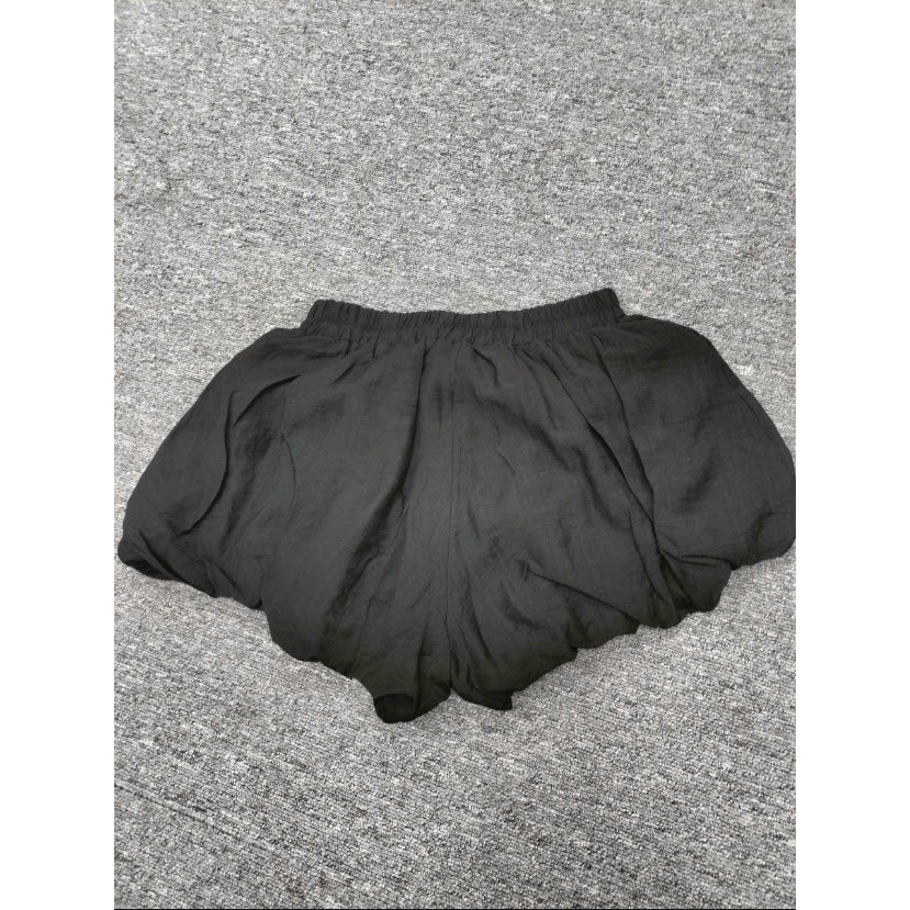 Quần Short Bí Ngô Nữ Cạp Chun Form Bồng - Quần Đùi Bo Gấu Vải Mềm Phong Cách Hàn Quốc
