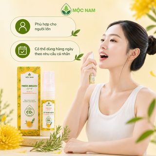 Xịt thơm miệng Mộc Nam - Khử mùi hôi miệng tức thì, hơi thở thơm mát, lành tính (10ml)
