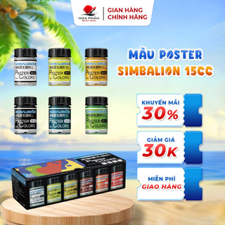 Màu vẽ Poster Simbalion 15CC 36 màu đẹp tự nhiên vẽ được lên mọi chất liệu