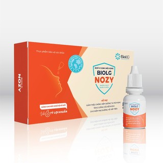 [Quà Tặng] Dung Dịch Nhỏ Mũi Vi Sinh BioLG Nozy Nhỏ Mũi Giảm Ngứa Nghẹt Mũi An Toàn Cho Trẻ Hộp 5 Lọ