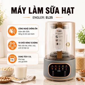Máy Làm Sữa Hạt Engler EGL252A 1.5L Đa Năng, 10 Chế Độ Xay Nấu, Chống Ồn, Lưỡi Dao Inox 304