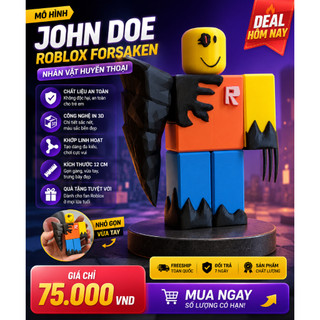 Đồ Chơi Mô Hình John Doe Roblox Forsaken Có Khớp Làm Quà Tặng - Trưng Bày
