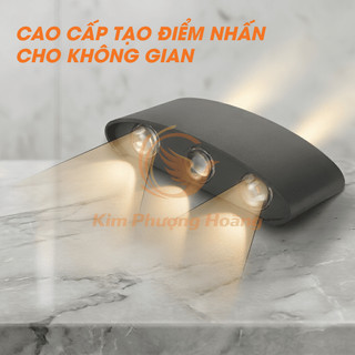 Đèn LED ốp Tường 2 Đầu hắt 6 Tia 8 Tia Ánh Sáng Treo Tường Ngoài Trời Trang Trí Cầu Thang Ban Công- Đèn hắt tia cao cấp