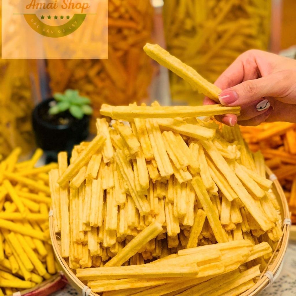 SNACK KHOAI TÂY PHÔ MAI QUE CỌNG AMAISHOP VỊ CAY MẶN, GIÒN TAN ĐẬM VỊ, THIÊN CAY KÍCH THÍCH VỊ GIÁC
