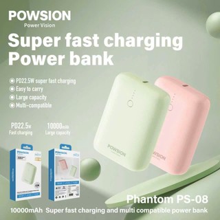 Sạc Dự Phòng POWSION PS-08 10000mAh Cell Li-ion 21700, TypeC PD 20W, USB-A QC3.0 22.5W - Nhất Tín