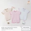 BODY ĐÙI VẢI SỢI TRE [ SIÊU MỀM, MÁT, MỊN CO DÃN VÀ THẤM HÚT TỐT] TRẮNG PHỐI SZ 1/3M - 9/12M (HBDD05)