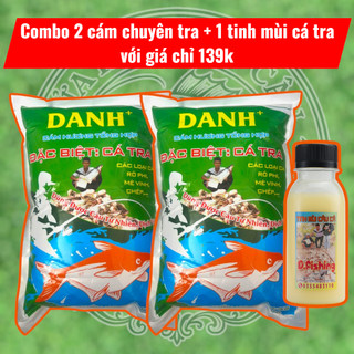 🔥Ưu Đãi 2 Cám Danh Cá Tra tặng 1 Chùm Nho 4 - Cám Danh Đặc Biệt Cá Tra - Mồi Ngon Cá Ăn Dữ🎣