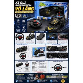 Xe Đua Điều Khiển Từ Xa Vô Lăng Mô Phỏng RC Cho Bé | Xe Hơi Thể Thao Mở Cửa Đồ Chơi Trẻ Em