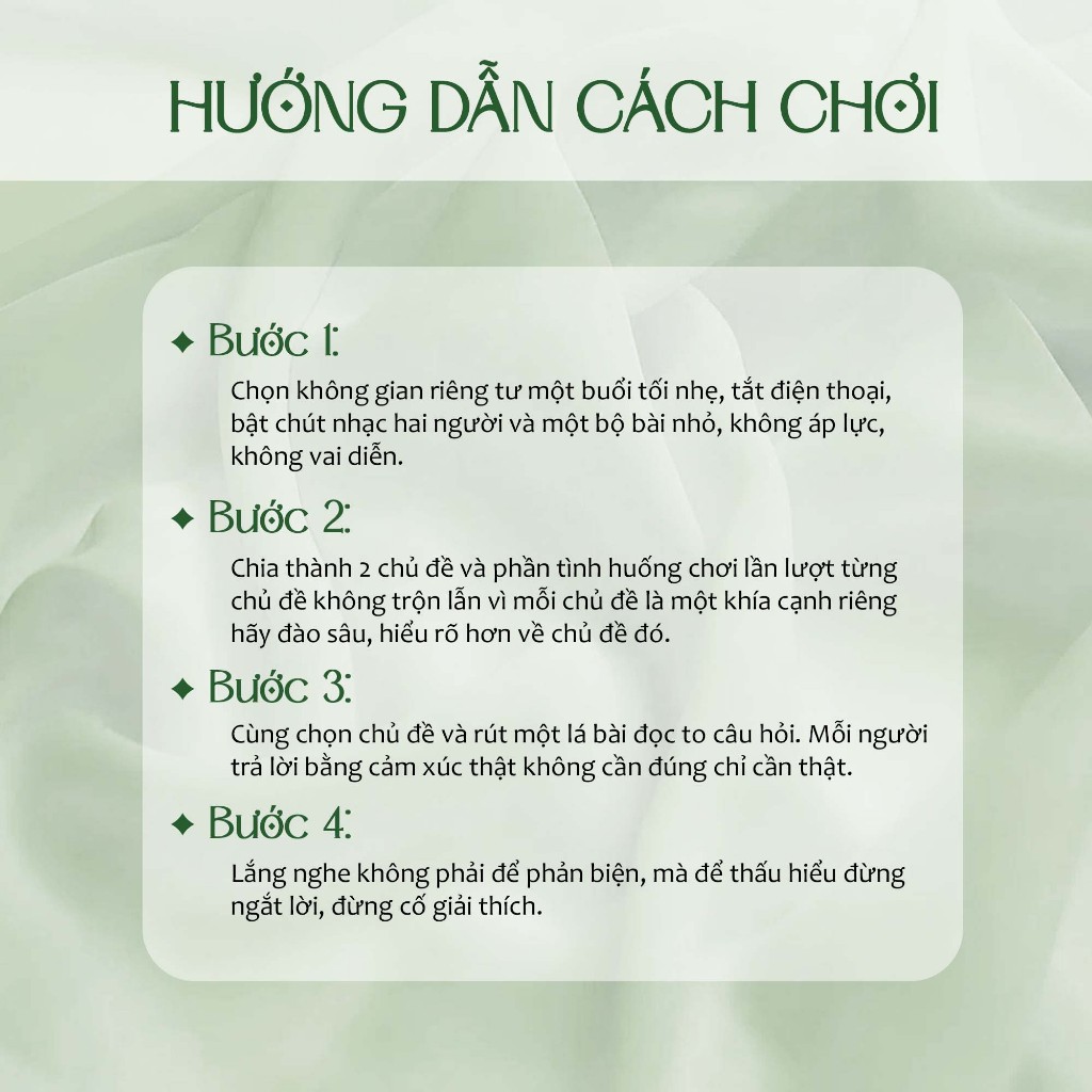 Quà tặng hướng dẫn sử dụng cho người yêu bài trò chuyện giúp phá băng gần gữi nhau hơn