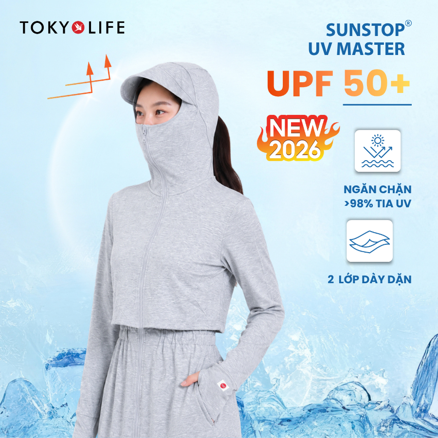 [NEW 2026] Áo khoác chống nắng NỮ SunStop Master chống tia UV dáng dài thoáng mát tối ưu TOKYOLIFE 40005960