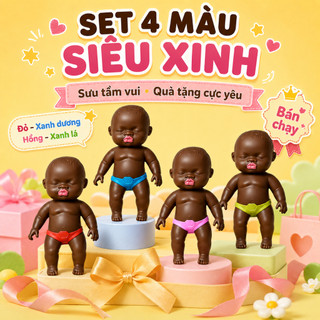 Đồ chơi trẻ em: búp bê màu đen, búp bê màu da, đồ chơi đóng vai