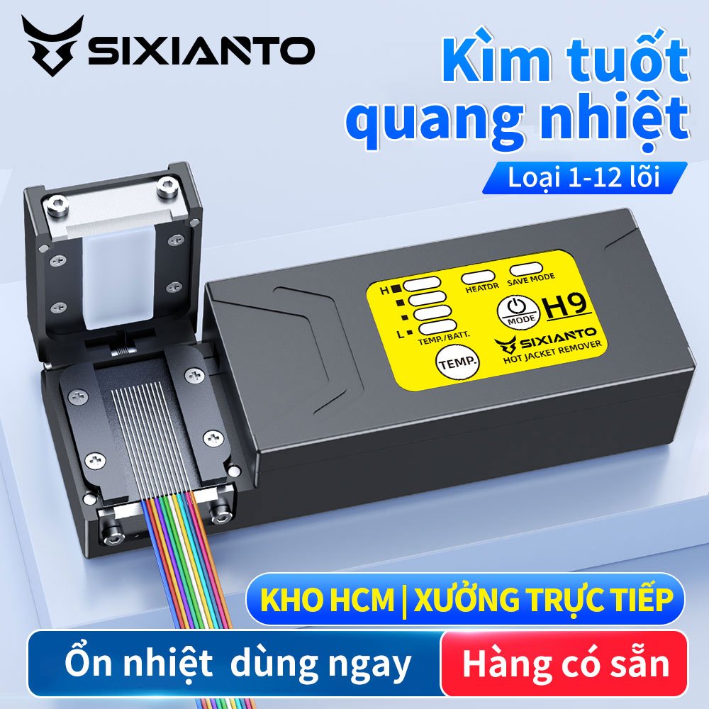 Kìm Tuốt Sợi Quang H9 Tuốt Pigtail, Sợi Trần, Cáp Quang 1-48 Lõi Hợp Kim Nhôm Hàng Sẵn TP.HCM