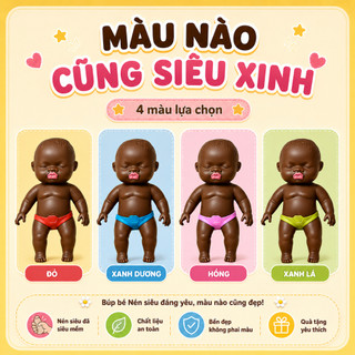 Đồ chơi trẻ em: búp bê màu đen, búp bê màu da, đồ chơi đóng vai