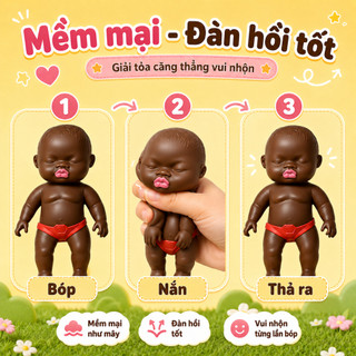 Đồ chơi trẻ em: búp bê màu đen, búp bê màu da, đồ chơi đóng vai