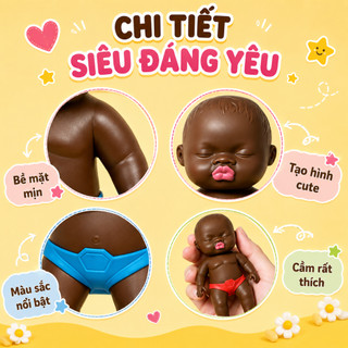 Đồ chơi trẻ em: búp bê màu đen, búp bê màu da, đồ chơi đóng vai