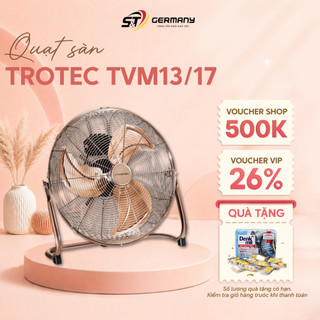 HCM Quạt Sàn Trotec Chính Hãng TVM13/TVM17, Quạt Retro Kim Loại 3 Cấp Độ Gió Điều Chỉnh Góc 100°