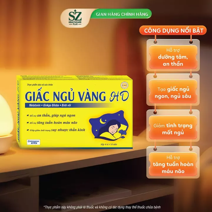 Viên uống ngủ ngon Giấc Ngủ Vàng - Cải thiện giấc ngủ, ngủ sâu giấc, viên uống thảo dược – 2