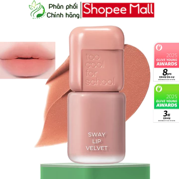 Son Too Cool For School Sway Lip Velvet 03 Bebe Salmon 3.3g Cam San Hô Sữa Tôn Da Son Kem Lì