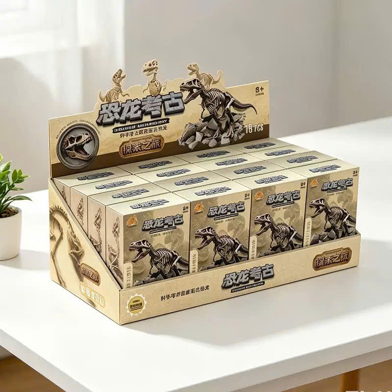 Bộ Khảo Cổ Hóa Thạch Khủng Long Cho Bé Đồ Chơi Khảo Cổ Mô Hình Xương Khủng Long