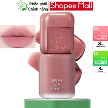 Son Too Cool For School Sway Lip Velvet 05 Rosy Oat 3.3g Hồng Đất Hoa Hồng Tôn Da