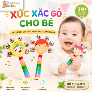 Đồ Chơi Xúc Xắc Cho Trẻ Sơ Sinh Cầm Tay Kích Thích Giác Quan Doudou A36