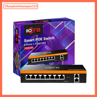 Switch Chia Mạng FB 8Cổng/16 Cổng Gigabit  100-1000Mbps – Vỏ Kim Loại, Kết Nối Camera IP, Router Wifi, Máy Tính Ổn Định