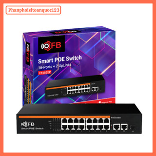Switch Chia Mạng FB 8Cổng/16 Cổng Gigabit  100-1000Mbps – Vỏ Kim Loại, Kết Nối Camera IP, Router Wifi, Máy Tính Ổn Định