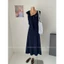 TRIANGLE - Up Dress (Cân nhắc kỹ, return is not welcomed) Đầm thun dáng dài có đệm mút kèm khăn buộc vai style Hàn