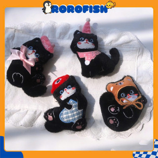 MÓC KHÓA BÔNG MÈO ĐEN CUTE MINI – PHỤ KIỆN TREO TÚI XÁCH, BALO SIÊU DỄ THƯƠNG