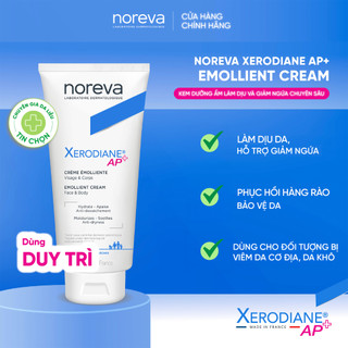 Combo dành cho viêm da cơ địa Xerodiane AP+ Soothing Cream Anti-Irritation 40mlvà Xerodiane Ap+ Emollient Cream 200ml