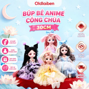 Oldlaiben Búp Bê Anime Công Chúa 30cm,có Khớp Linh Hoạt,quà Tặng Cho Bé Gái