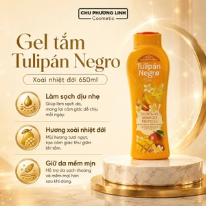 Sữa Tắm Nhiều Mùi Hương Tulipán Negro 650ml - Sweet Collection Từ Tây Ban Nha, Không Paraben