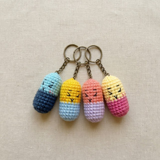Móc Khóa Móc Len Viên T.huốc Handmade Độc Lạ, Trang Trí Túi Xách, Quà Tặng Sinh Nhật Bạn Gái