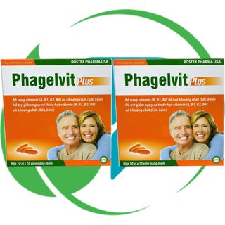(Cam) Phagelvit Plus Cam 100 Viên - Rostex - Vinaphar - Vitamin Phục Hồi