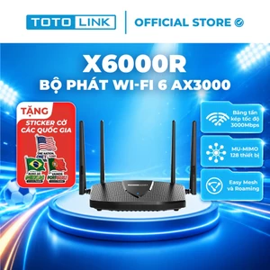 Bộ phát Wi-Fi 6 TOTOLINK X6000R - Router Wi-Fi 6 băng tần kép Gigabit AX3000