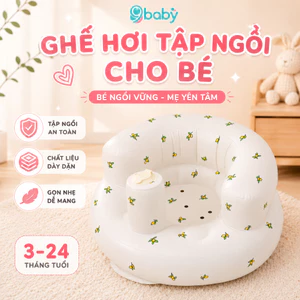 Ghế hơi cho bé 9BABY tập ngồi đa năng tựa lưng thư giãn hỗ trợ bảo vệ cột sống mẫu Oliu