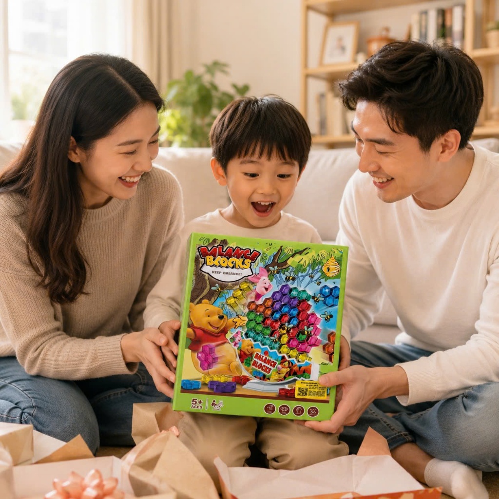 Trò Chơi Cân Bằng Tổ Ong Xếp Khối Cho Bé Đồ Chơi Trí Tuệ Phát Triển Tư Duy Giáo Dục