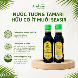Nước Tương Tamari Ít Muối Hữu Cơ Seasir 152ml - Xanhsam Natural & Organic
