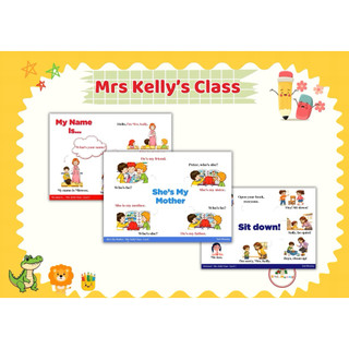 Sơ đồ mindmap Mrs Kelly’s Class Little Cáo - level 1, giúp bé học TA tại nhà thật dễ