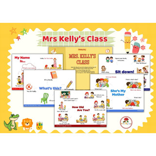 Sơ đồ mindmap Mrs Kelly’s Class Little Cáo - level 1, giúp bé học TA tại nhà thật dễ